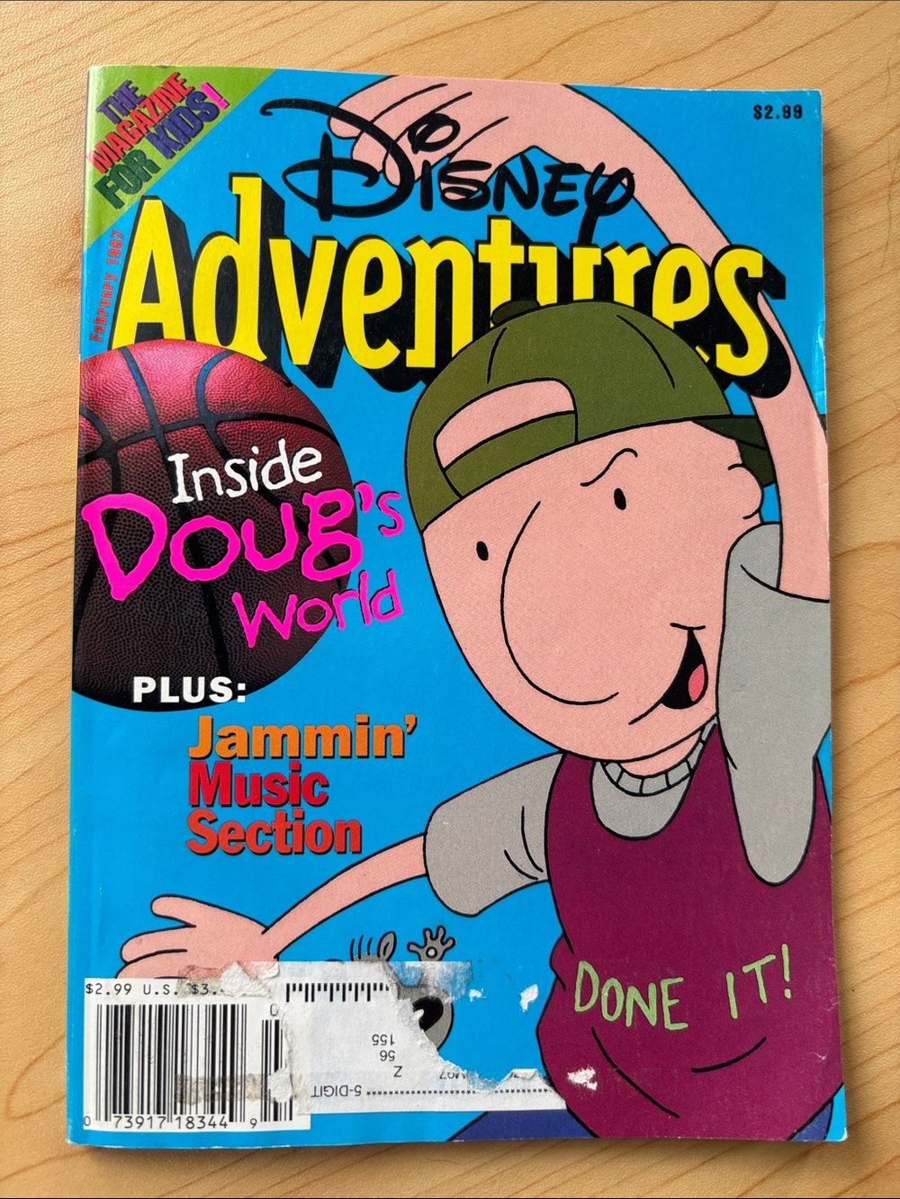 Disney Adventures Magazine February 1997 Inside Doug's World & Music Section